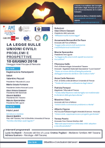 La Legge sulle Unioni civili: problemi e prospettive @ Viareggio - Hotel Principe di Piemonte | Viareggio | Toscana | Italia
