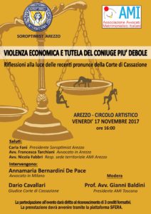 Violenza economica e tutela del coniuge debole @ Arezzo - Circolo artistico