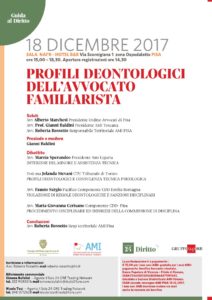 Profili deontologici dell'Avvocato familiarista @ Sala Nai'r Hotel b&b, Pisa | Pisa | Toscana | Italia