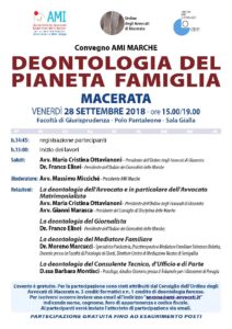 DEONTOLOGIA DEL PIANETA FAMIGLIA @ Macerata - Facoltà di Giurisprudenza | Macerata | Marche | Italia