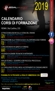 Corso di formazione: Le tracce biologiche sulla scena del crimine @ Roma - via Casilina 233
